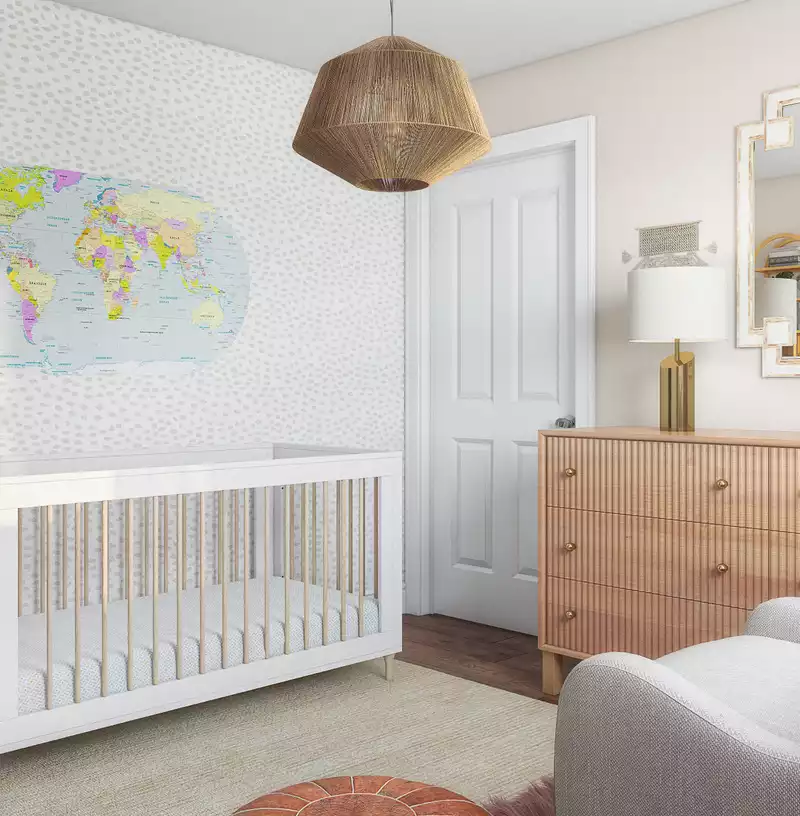 Bohemian Nursery Design by Havenly Interior Designer Alycia