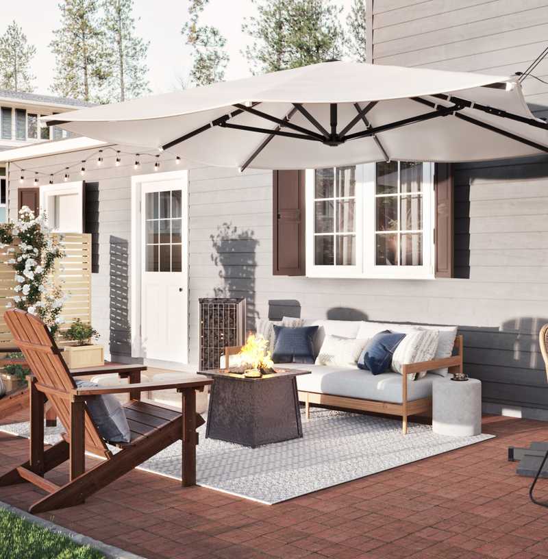 Classic, Coastal, Farmhouse Outdoor Space Design by Havenly Interior Designer Anny