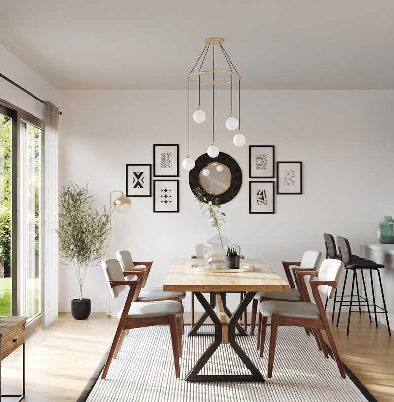 Contemporary, Modern, Industrial Dining Room Design by Havenly Interior Designer Joanna