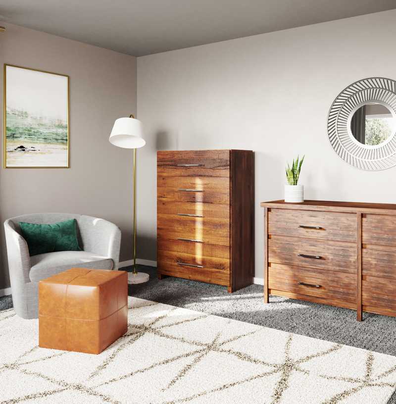 Contemporary, Bohemian, Scandinavian Bedroom Design by Havenly Interior Designer Erin