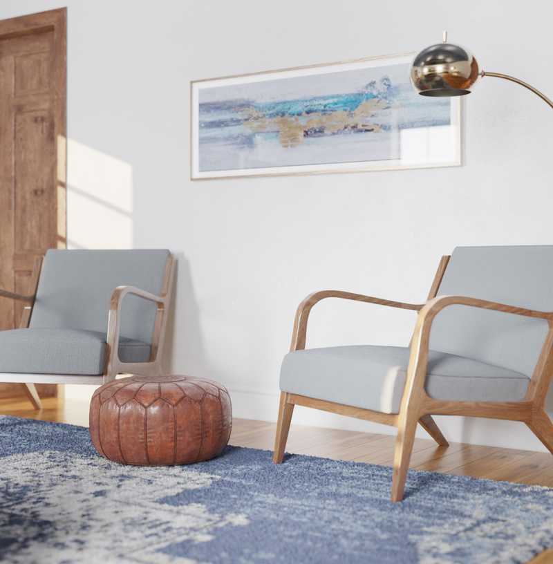 Eclectic, Bohemian, Coastal, Midcentury Modern Bedroom Design by Havenly Interior Designer Dalayah