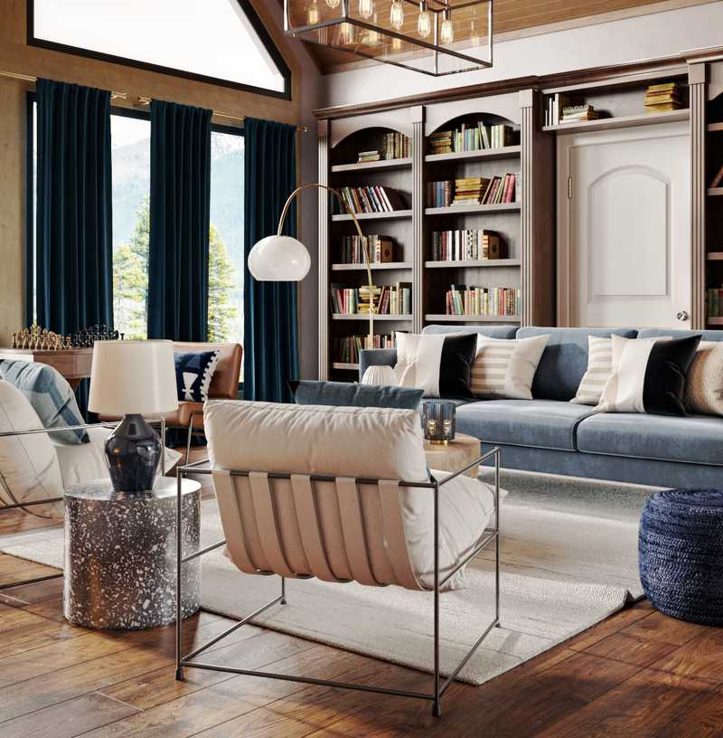 Modern, Midcentury Modern Reading Room Design by Havenly Interior Designer Jimena