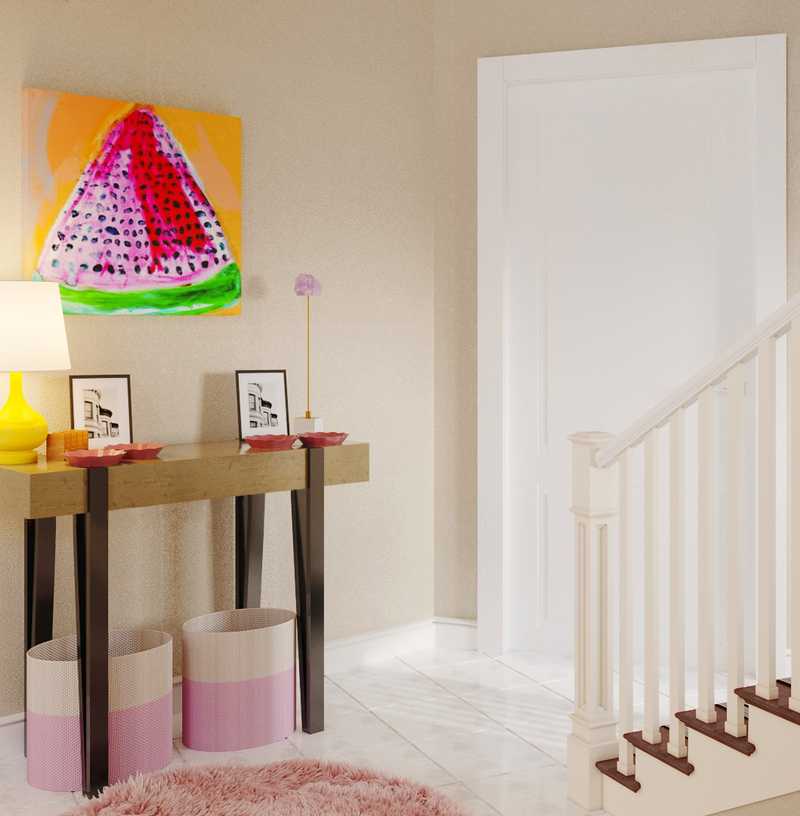 Transitional Entryway Design by Havenly Interior Designer Kayla