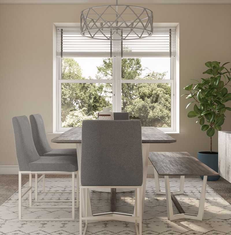 Midcentury Modern, Minimal, Scandinavian Dining Room Design by Havenly Interior Designer Need