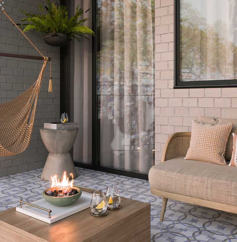 Modern, Bohemian Outdoor Space Design by Havenly Interior Designer Angie