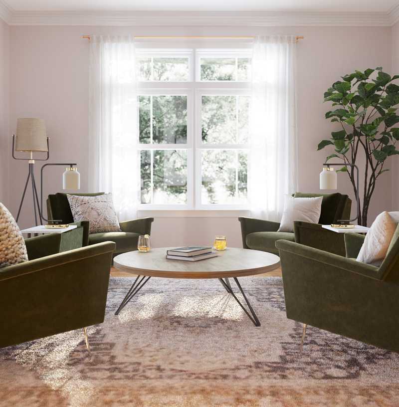 Rustic, Library Reading Room Design by Havenly Interior Designer Annie
