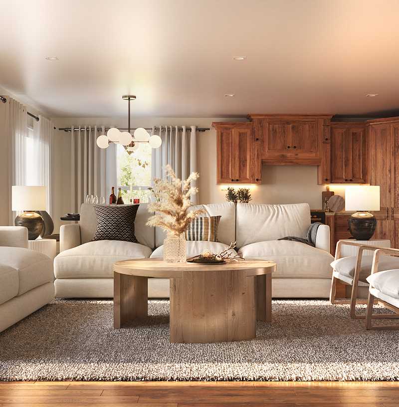Contemporary, Transitional, Classic Contemporary Living Room Design by Havenly Interior Designer Daniela