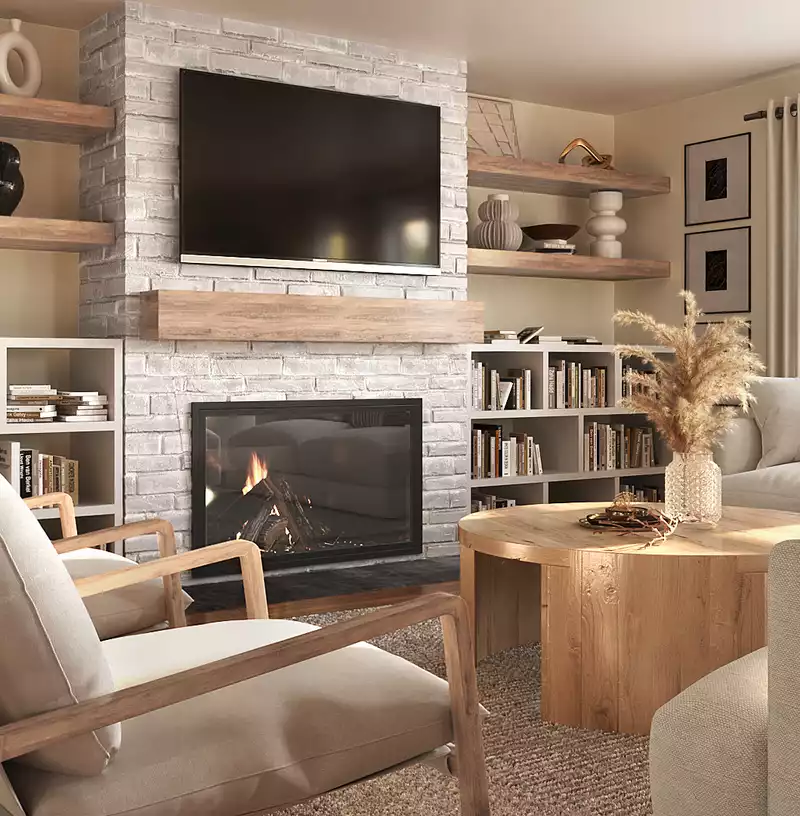Contemporary, Transitional, Classic Contemporary Living Room Design by Havenly Interior Designer Daniela