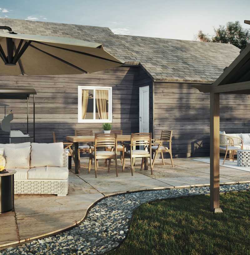 Classic, Bohemian, Farmhouse Outdoor Space Design by Havenly Interior Designer Nicole