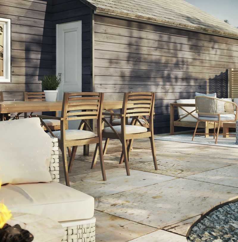 Classic, Bohemian, Farmhouse Outdoor Space Design by Havenly Interior Designer Nicole