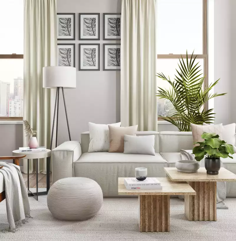 Modern Living Room Design by Havenly Interior Designer Amanda