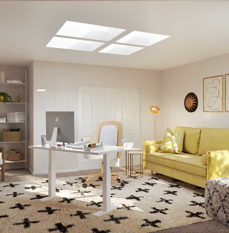 Modern, Glam Office Design by Havenly Interior Designer Madison