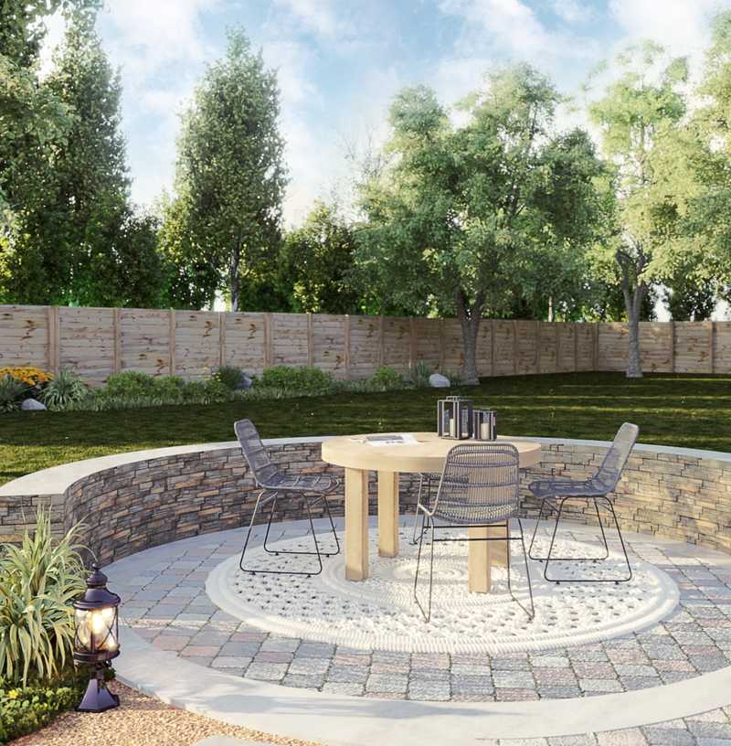 Transitional Outdoor Space Design by Havenly Interior Designer Kayla