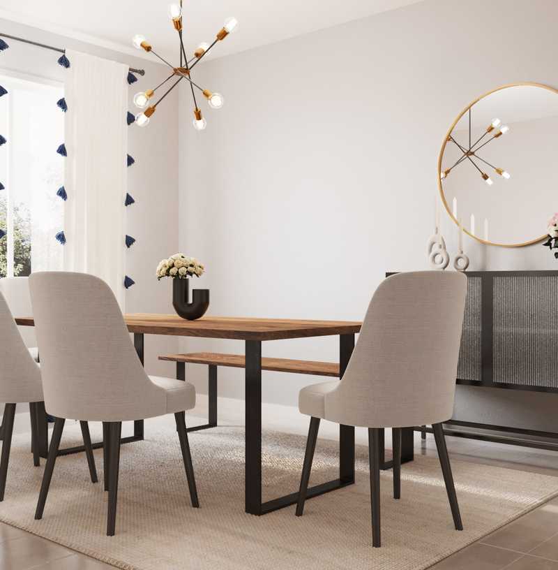 Contemporary, Classic, Industrial Dining Room Design by Havenly Interior Designer Camila
