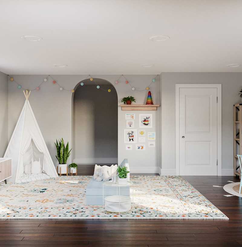 Bohemian Playroom Design by Havenly Interior Designer Laura