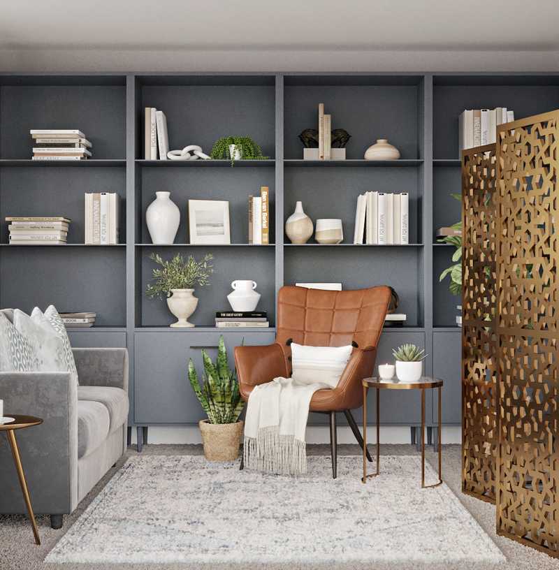 Modern, Classic, Glam Office Design by Havenly Interior Designer Sophia