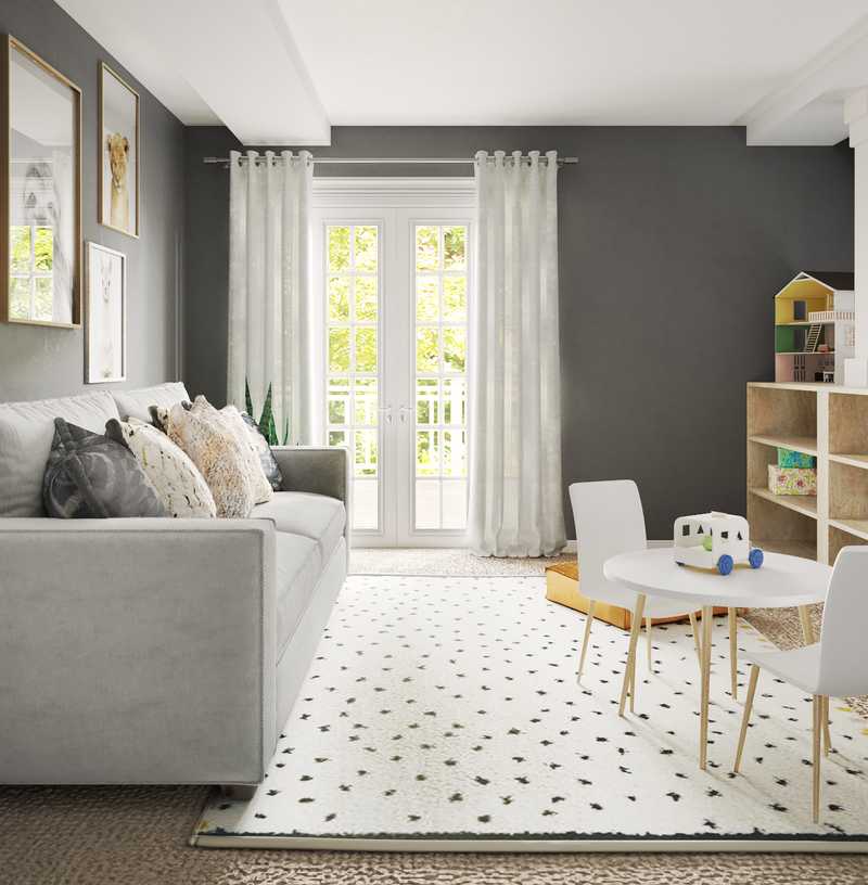 Modern, Minimal, Scandinavian Playroom Design by Havenly Interior Designer Ariadna