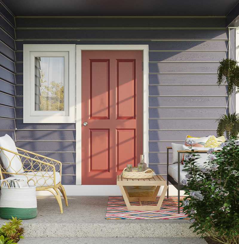 Modern, Bohemian Outdoor Space Design by Havenly Interior Designer Priscila