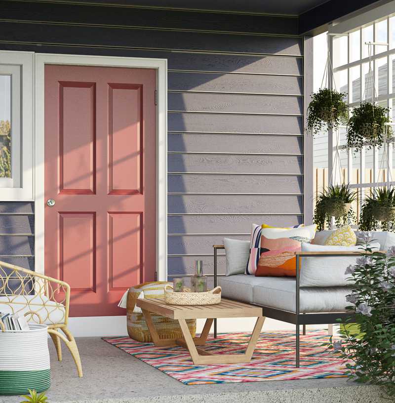 Modern, Bohemian Outdoor Space Design by Havenly Interior Designer Priscila