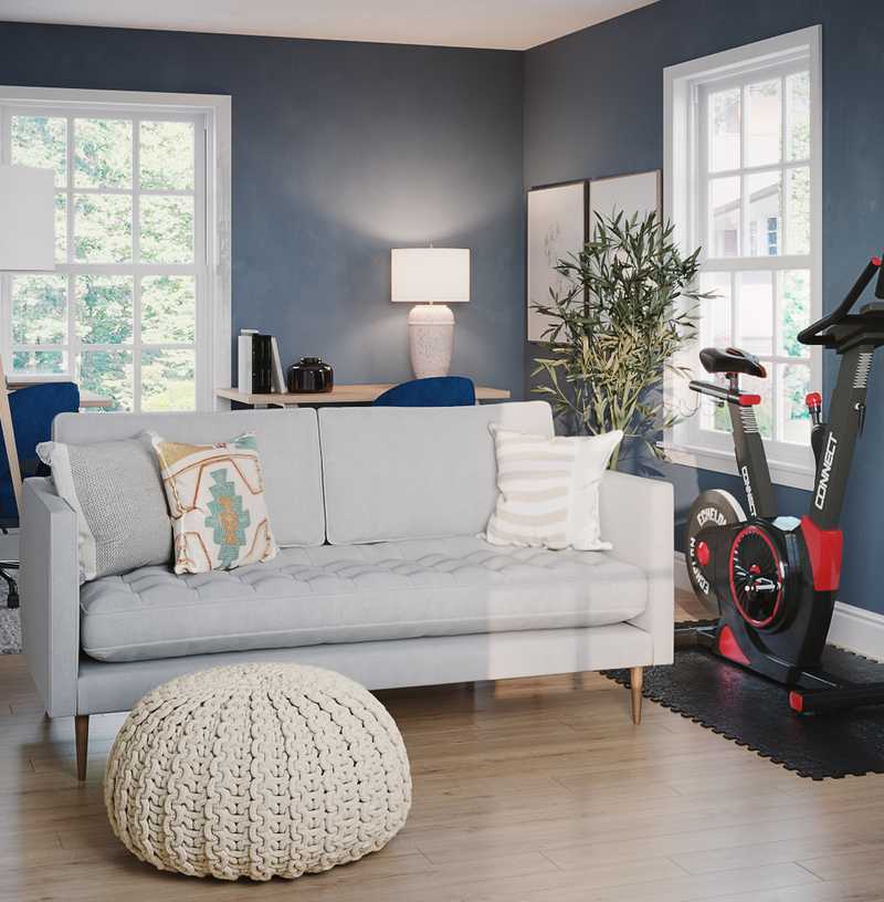 Traditional, Farmhouse, Midcentury Modern Office Design by Havenly Interior Designer Mahreen