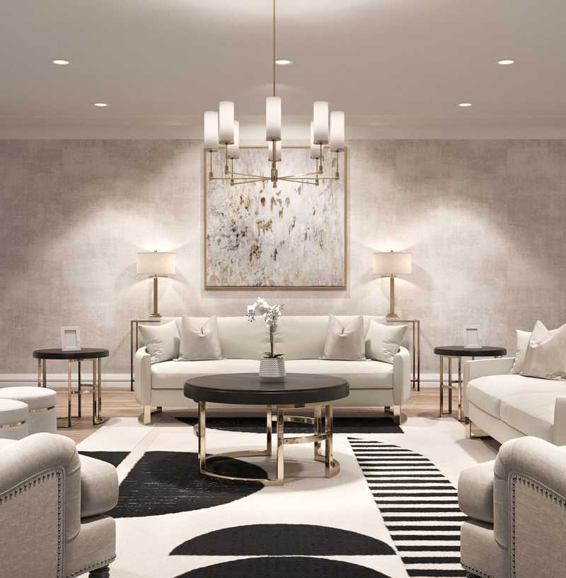 Contemporary, Transitional Living Room Design by Havenly Interior Designer Denise