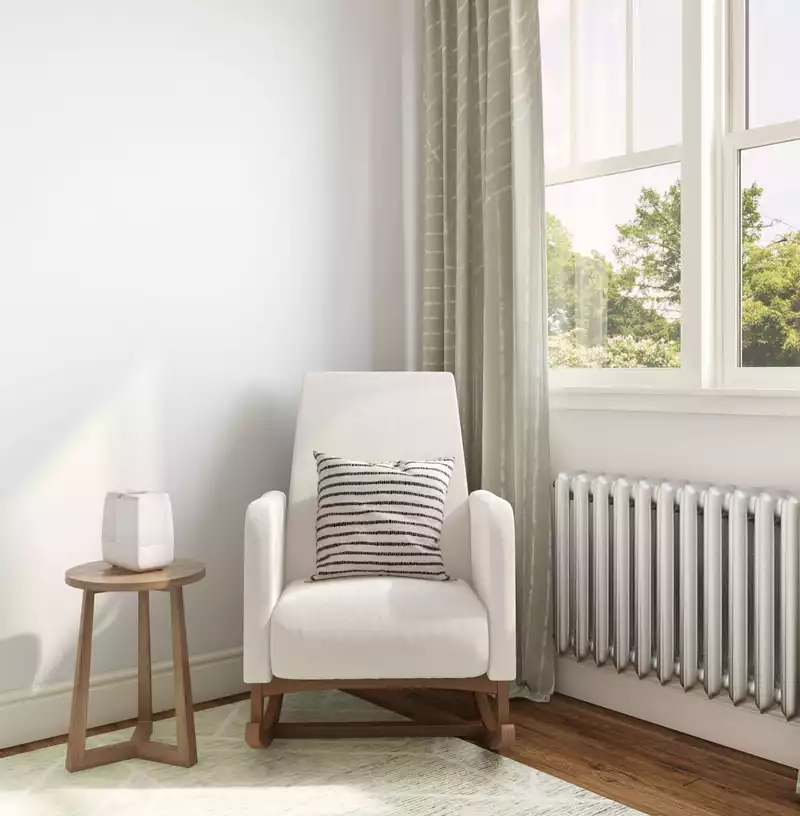 Eclectic, Midcentury Modern Nursery Design by Havenly Interior Designer Kaylee
