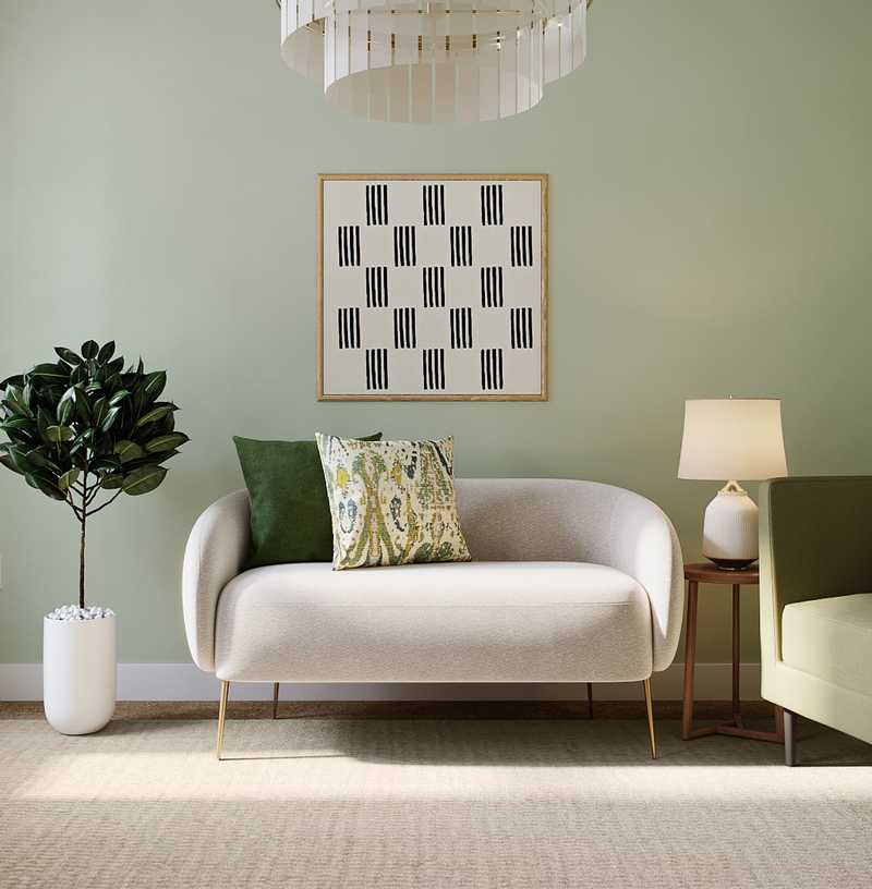 Bohemian, Farmhouse, Minimal Office Design by Havenly Interior Designer Ashley