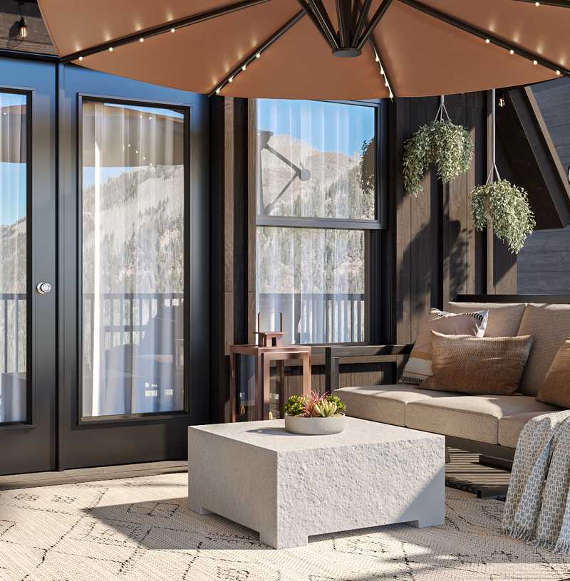 Bohemian Outdoor Space Design by Havenly Interior Designer Kylie