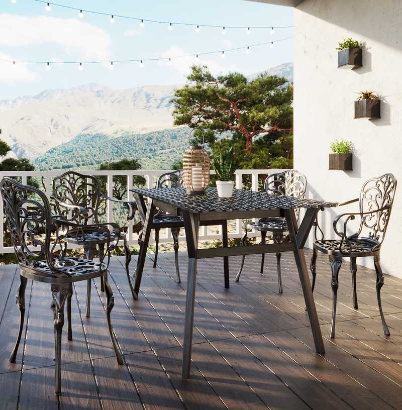 Transitional Outdoor Space Design by Havenly Interior Designer Kayla