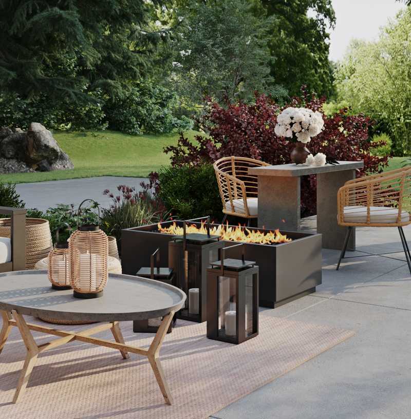 Contemporary, Modern, Eclectic, Industrial, Traditional, Farmhouse, Rustic Outdoor Space Design by Havenly Interior Designer Karla