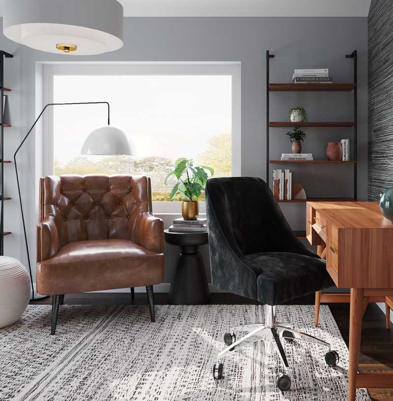 Traditional, Transitional Office Design by Havenly Interior Designer Kristin