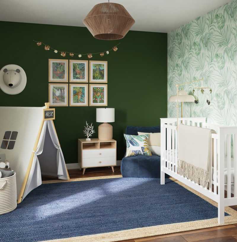 Bohemian Playroom Design by Havenly Interior Designer Luciana