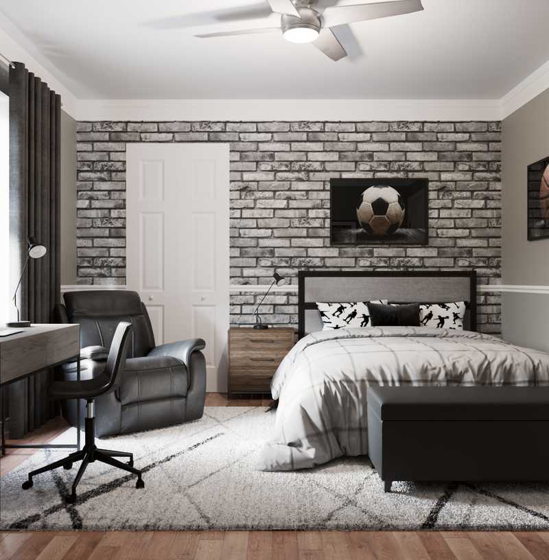 Contemporary, Modern, Rustic Bedroom Design by Havenly Interior Designer Jonica