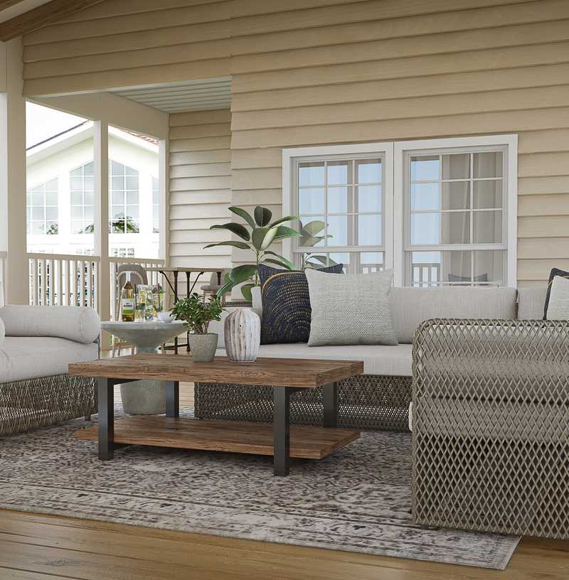 Bohemian, Farmhouse, Classic Contemporary Outdoor Space Design by Havenly Interior Designer Tania