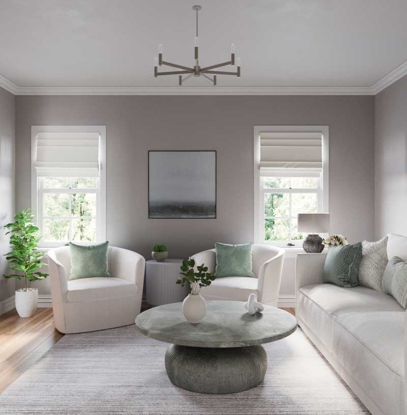Modern, Classic, Coastal Living Room Design by Havenly Interior Designer Mariana