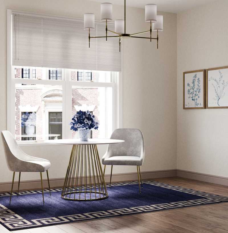 Classic, Bohemian, Coastal, Glam Dining Room Design by Havenly Interior Designer Isadora