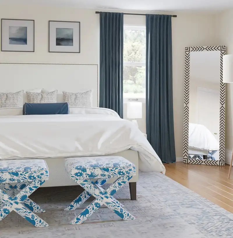 Coastal, Traditional Office Design by Havenly Interior Designer Megan