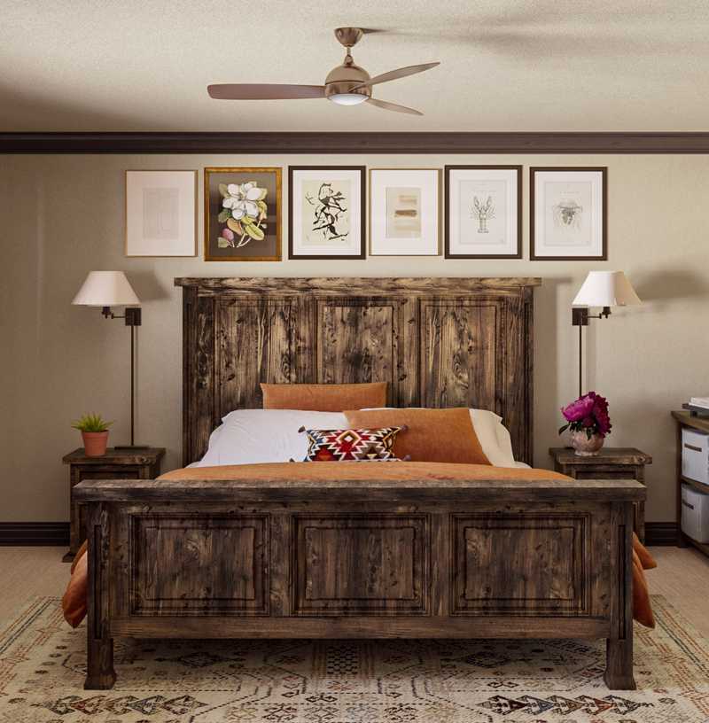 Industrial, Rustic Bedroom Design by Havenly Interior Designer Dayana