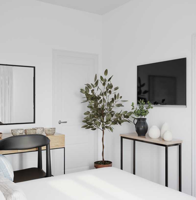 Rustic, Scandinavian Bedroom Design by Havenly Interior Designer Mercedes