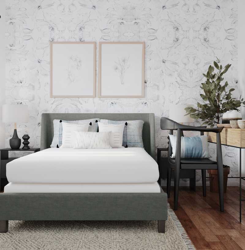 Rustic, Scandinavian Bedroom Design by Havenly Interior Designer Mercedes