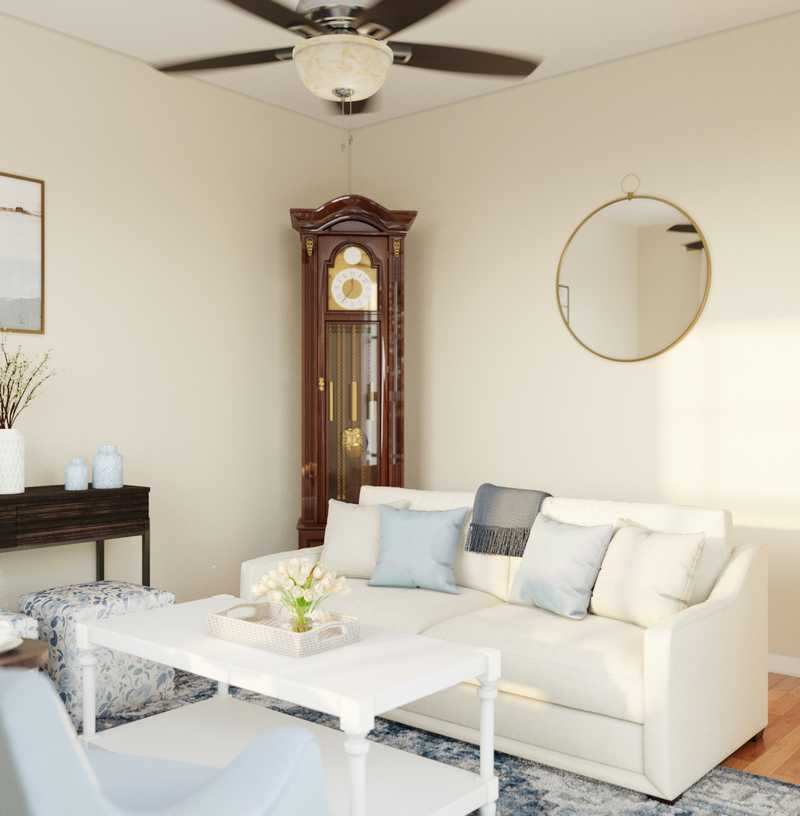 Classic, Coastal, Traditional Reading Room Design by Havenly Interior Designer Nicole