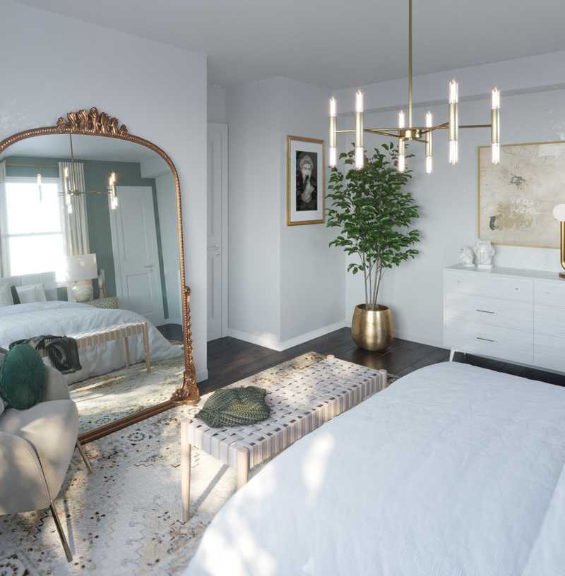 Transitional, Classic Contemporary Bedroom Design by Havenly Interior Designer Liliana