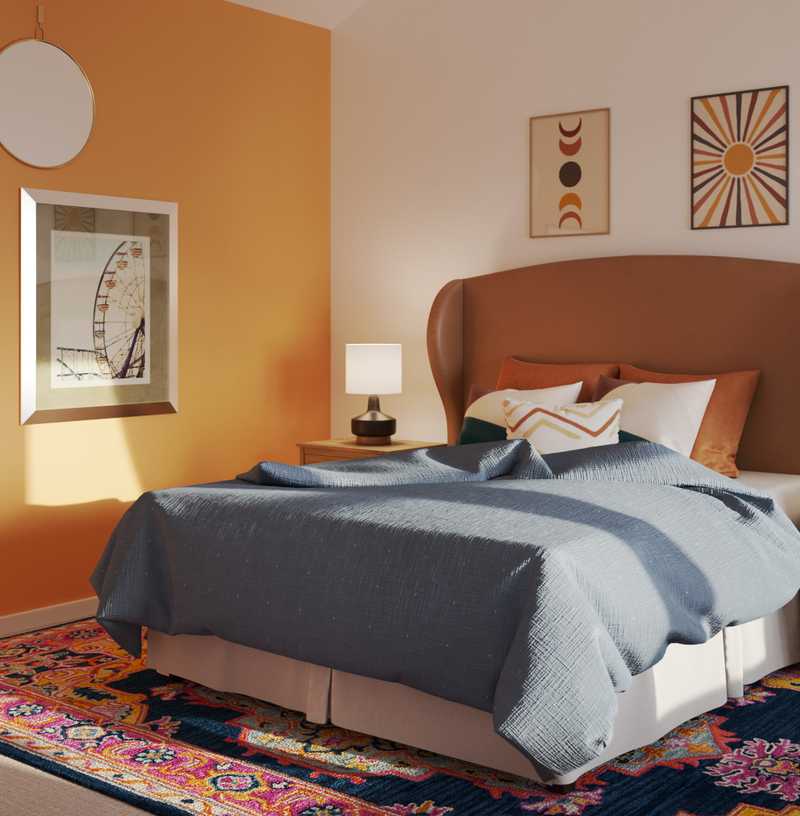 Eclectic, Bohemian, Rustic Bedroom Design by Havenly Interior Designer Haley