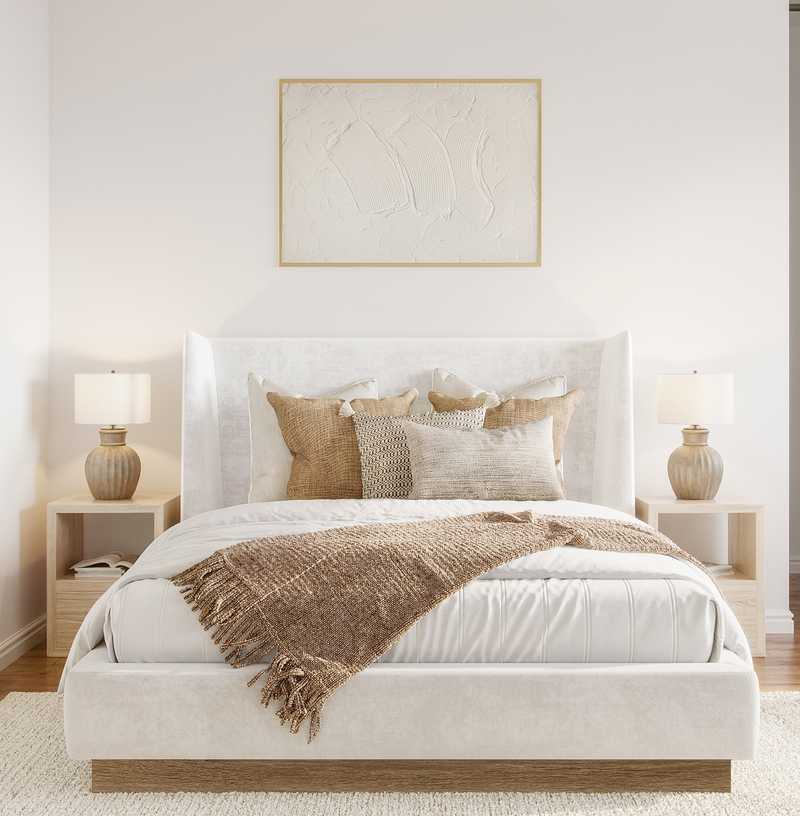 Coastal, Rustic, Minimal Bedroom Design by Havenly Interior Designer Alexandra