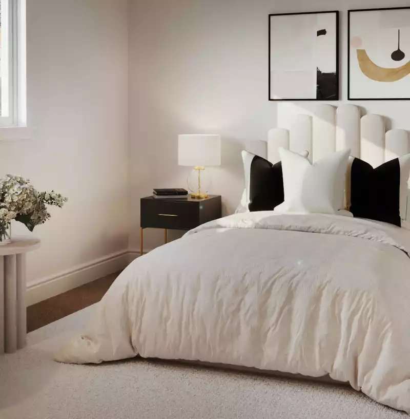 Contemporary, Modern, Glam Bedroom Design by Havenly Interior Designer Claudia