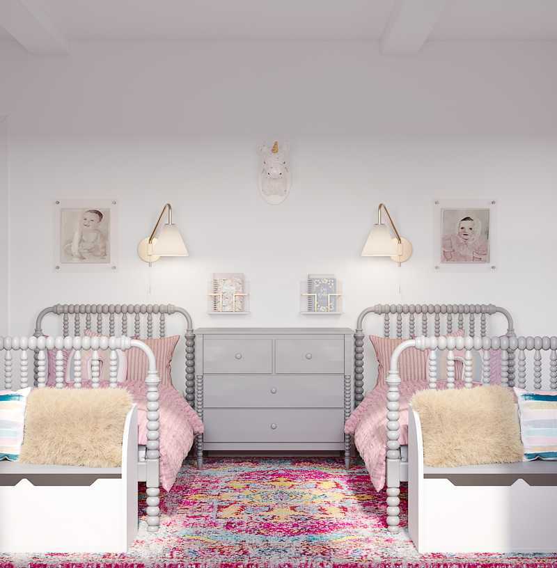Contemporary, Modern, Coastal, Glam, Global Nursery Design by Havenly Interior Designer Ilona