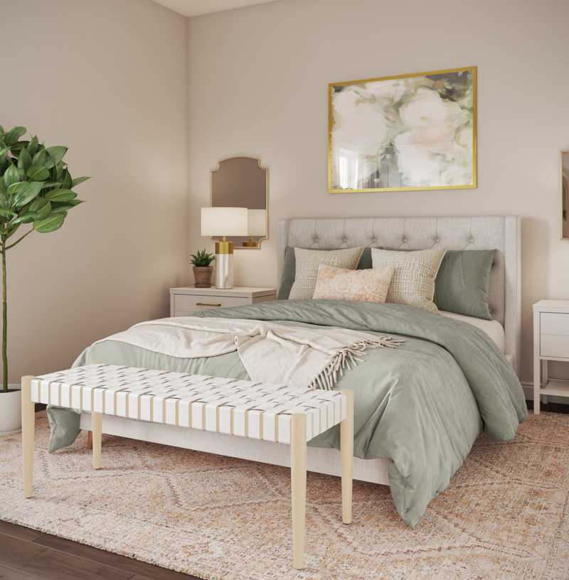 Eclectic, Bohemian, Glam, Global Bedroom Design by Havenly Interior Designer Zelne