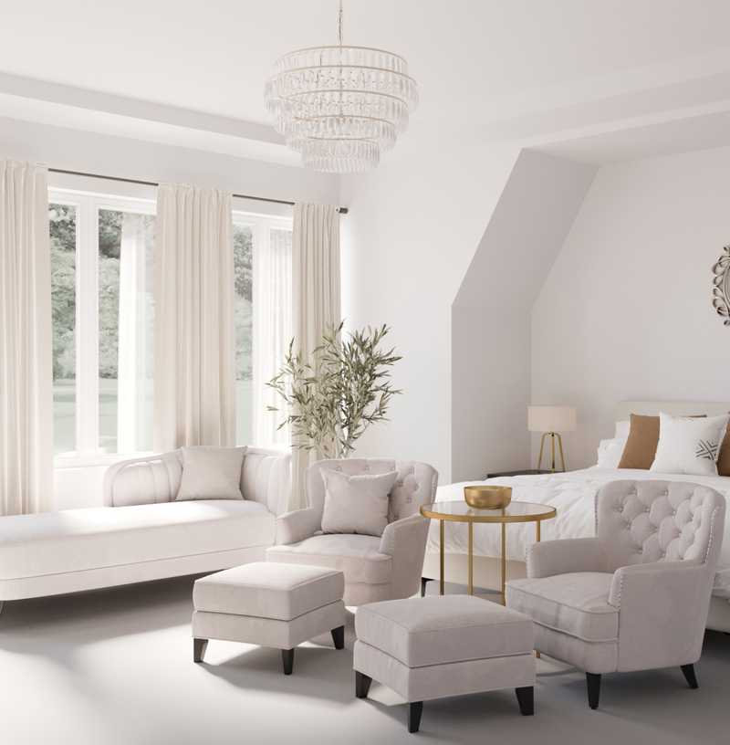 Glam, Traditional, Rustic, Transitional, Midcentury Modern Bedroom Design by Havenly Interior Designer Tara
