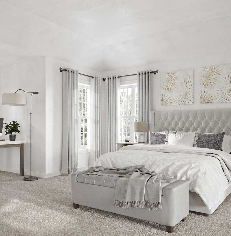 Contemporary, Traditional, Farmhouse Bedroom Design by Havenly Interior Designer Jamie