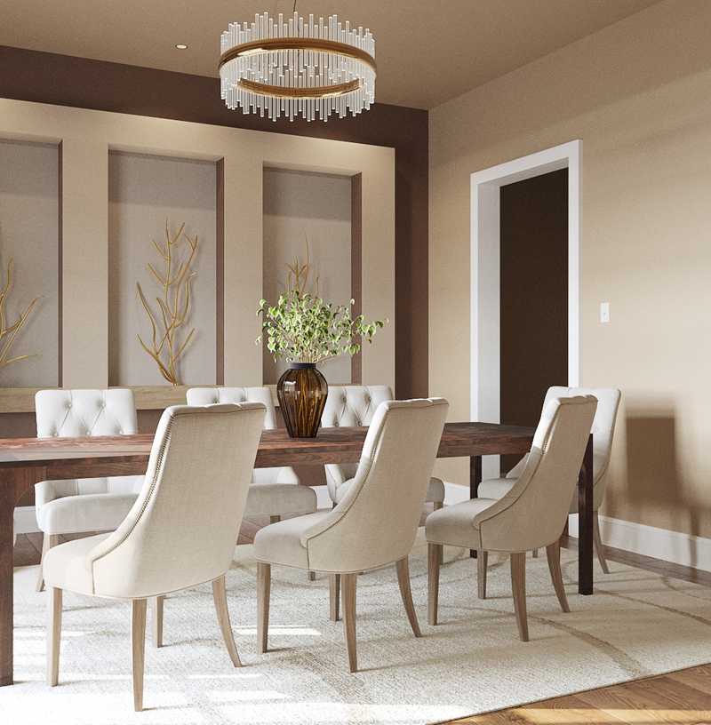 Modern, Minimal, Scandinavian Dining Room Design by Havenly Interior Designer Chante